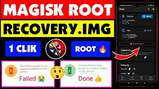 How To Magisk Root Any Android Recovery.img Method 🔥 Without Computer Kingroot Twrp Mtkeasysu Github