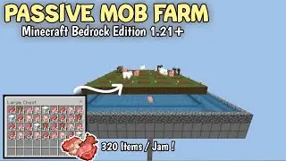 CARA MEMBUAT PASSIVE MOB FARM ! MINECRAFT BEDROCK EDITION 1.21+ !