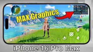 Genshin Impact - iPhone 16 Pro Max Gaming Test - 120FPS Metal Performance HUD