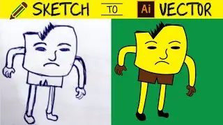 Adobe Illustrator ( Sketch to Vector)