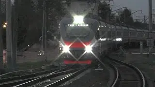 Электропоезд ЭП2Д-0008 ЦППК станция Царицыно