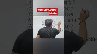SSC MTS maths, Maths tricks, unit digit, number system tricks, #shorts #short #viral @MATHSAWARE