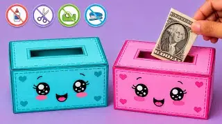 Easy Origami Money Bank | No Glue, No Tape, No Scissors | Cute Paper Organizer | DIY Paper Craft