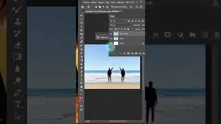 Fotomontaje en la playa con photoshop