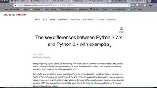 Python 2 vs Python 3 Versions:: Major Differences