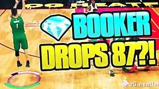DIAMOND DEVIN BOOKER DROPS 87?!? INSANE OT THRILLER! NBA 2K17 MYTEAM GAMEPLAY