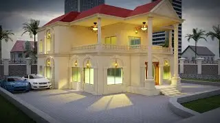 Speed Tutorial of /Modern Classic Villa/in 3ds max part 01.