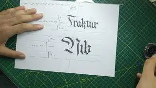 Hyruler calligraphy guide ruler