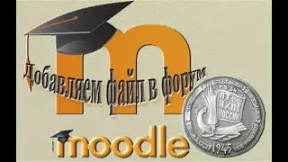 Добавляем файл в форум LMS MOODLE 4.0