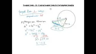 Tangent lines example 1 Using tan lines to find segment length