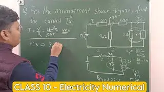 Electricity Numerical Class 10 || Finding current and voltage across the resistor By Sujit Sharma