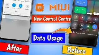 Data Usage Show In MIUI 12 New Control Center || How to show data usage in new control centre