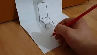 Basit 3D Sandalye çizimi (Ganz leichter 3D Stuhl Zeichnung)