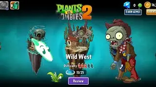 как пройти Pvz2 карта Wild West уровень 2-6