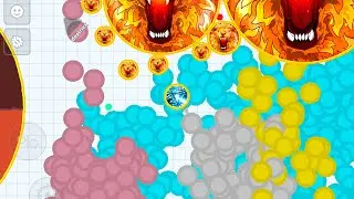 DUO TAKEOVER - I'M THE NOOB OF THIS GAME, HATERS CAN'T TOUCH ME! - XELAHOT MACRO - AGAR.IO MOBILE