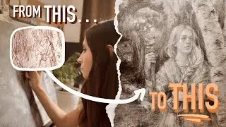 Creating an Oil Painting FROM IMAGINATION - Part 2: Preparatory Drawing