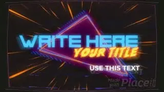 Retro Intro Maker Featuring an 80's Style Synthwave Animation