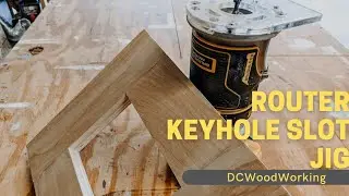 Easy Router Keyhole Slot Jig