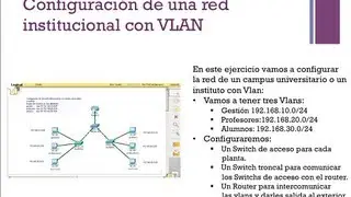 Packet Tracer: configuración de Vlans para una red de un campus universitario, instituto. Parte 1