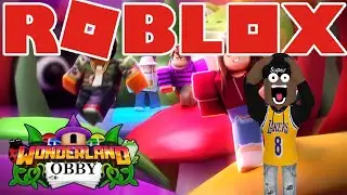 ESCAPING THE WONDERLAND OBBY IN ROBLOX