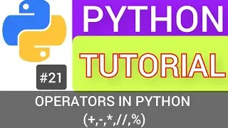 Operators in Python programming language