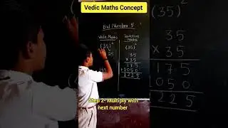 Square Best Trick of End Number 5 #trending #maths #mathstrick