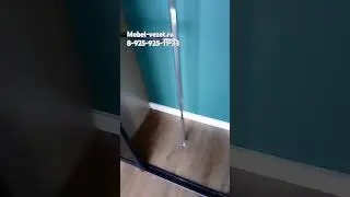 Шкаф-купе с черным профилем и полупрозрачными графитовыми стеклами #mebel2024 #kitchen #mebelvezet
