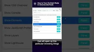 How to Turn On Dark Mode in Chrome DevTools