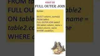 Syntax for full outer join 