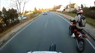 3 Heftige Motorrad VERFOLGUNGSJAGDEN - Auf Kamera