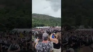 Raising the Standard of the Ballater Highland games and The pipe bands