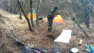 Ночуем у Штольни На берегу реки Тызыл Отдых у Костра