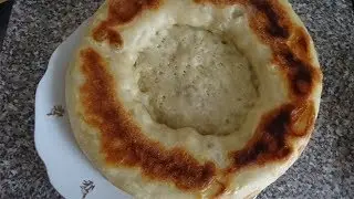 ЛЕПЁШКА САМАРКАНДСКАЯ на сковороде. Рецепт лепешки на воде. Пите (лепешка пита) домашний хлеб