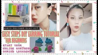 HOW TO START A BUSINESS PART 2:  DIY CLAY EARRINGS | POLYMER CLAY EARRINGS TUTORIAL