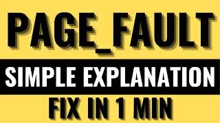 PAGE_FAULT_IN_NONPAGED_AREA Explained Simply – BSOD Fix (40 Seconds)