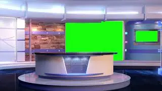 News Studio 2018 4K Greenscreen _ Set 