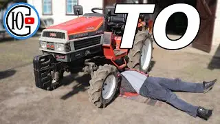 Какое масло лить в ЯПОНСКИЙ мини трактор? Весеннее ТО!