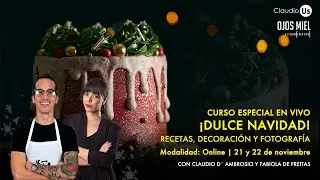 Curso en vivo de fotografía y pastelería: ¡Dulce Navidad!