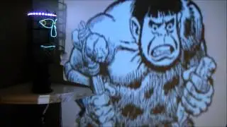 My latest creation, Animated Tiki head with projection video