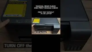 MANUAL HEAD CLEAN AND PRINT NOZZLE CHECK PRINT TEST WITHOUT PC/LAPTOP #shorts  #epson #epsonl3210
