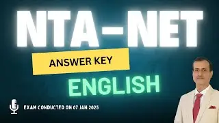 Answer Key of NTA NET Jan 2025: English_Based on Memory