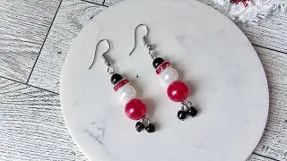 Tutorial Aretes Navideños 🎄⛄️❄️// Tutorial paso a paso ✅️