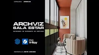 ARCHVIZ- SALA ESTAR  V-ray, Sketchup