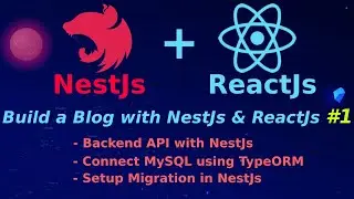How to build a Blog with NestJs and ReactJs #01: Backend API NestJs, TypeOrm, Migration in NestJs