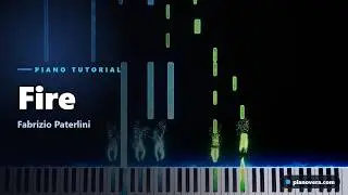 Fire Piano Tutorial | Fabrizio Paterlini | Easy Piano + Sheet Music