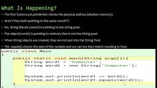 == vs  .equals() in Java