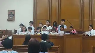 Zoe and Jax with primary . easter presentation 03.31.24