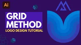 How to design any logo using the grid method | Beginner Tutorial | Adobe illustrator Tutorial
