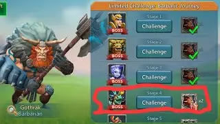 Limited challenge Barbaric journey Stage 4 very simple