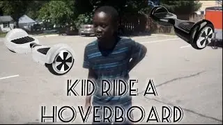 KID RIDES A HOVERBOARD